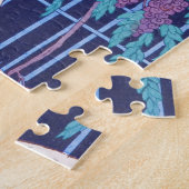 バラおよび夜アールデコ ジグソーパズル (側面)