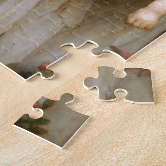 バラおよび幼児子供イエス・キリストのマドンナ ジグソーパズル (側面)