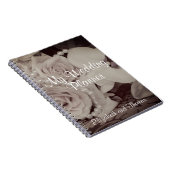 バラおよび真珠「私のウェディングプランナー"のノート ノートブック (右側)