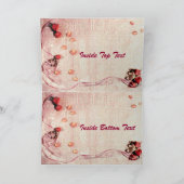 バラおよび花びら シーズンカード (内部)