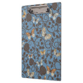 バラおよび蝶が付いているパターン クリップボード (左)