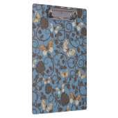 バラおよび蝶が付いているパターン クリップボード (右)