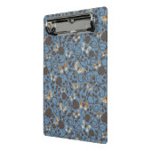 バラおよび蝶が付いているパターン ミニクリップボード (アングル2)