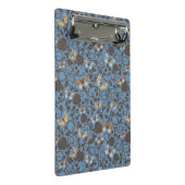 バラおよび蝶が付いているパターン ミニクリップボード (アングル)