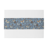 バラおよび蝶が付いているパターン 招待状ベリーバンド (裏面例)