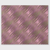 バラおよび金ゴールドメタリック効果2 ラッピングペーパー (フラット)