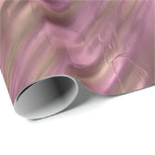 バラおよび金ゴールドメタリック効果2 ラッピングペーパー (ロールコーナー)