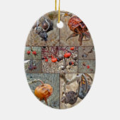 バラお尻コラージュ セラミックオーナメント (裏面)