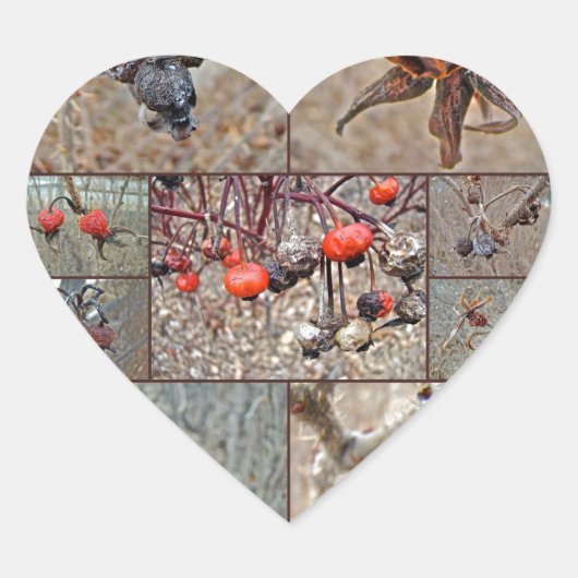 バラお尻コラージュ ハートシール (正面)