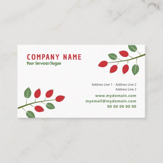 バラお尻名刺 名刺 (正面)