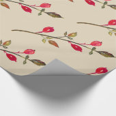 バラお尻、ハーブスケッチ包装紙 ラッピングペーパー (角)