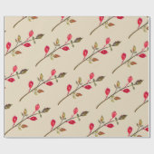 バラお尻、ハーブスケッチ包装紙 ラッピングペーパー (フラット)