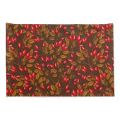 バラお尻、茶色と赤 枕カバー (裏面-右)