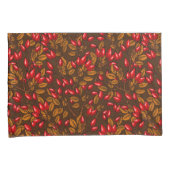 バラお尻、茶色と赤 枕カバー (正面右)