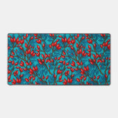 バラお尻、赤と青 デスクマット (正面)