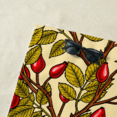 バラお尻、赤、緑、黄 ビーチタオル (インサイチュ)