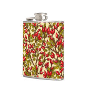 バラお尻、赤、緑、黄 フラスク (左)