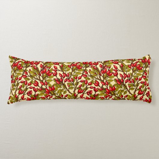 バラお尻、赤、緑、黄 ボディピロー (正面)