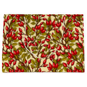 バラお尻、赤、緑、黄 ラージペーパーバッグ (正面)