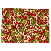 バラお尻、赤、緑、黄 ラージペーパーバッグ (裏面)