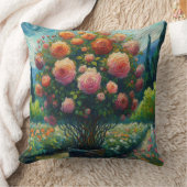 バラお洒落東方印象派絵を描の クッション (ブランケット)