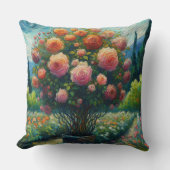 バラお洒落東方印象派絵を描の クッション (正面)