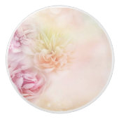 バラかわいらしキャビネットのノブ/プル セラミックノブ (正面)