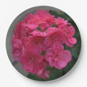 バラかわいらしゼラニウムフローラ ペーパープレート (正面)