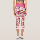 バラかわいらしピンクフローラシックモガーリーノグラム カプリレギンス (裏面)