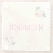 バラかわいらしマトリアーチマザー ガラスコースター (裏面)