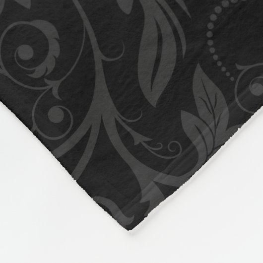 バラが付いているゲイプライドの虹の砂糖のスカル フリースブランケット (角)