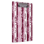 バラが付いている縞模様 クリップボード (右)