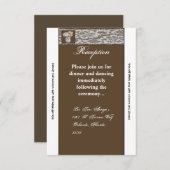 バラが付いている3.5x7披露宴カードメーソンジャー エンクロージャーカード (正面/裏面)