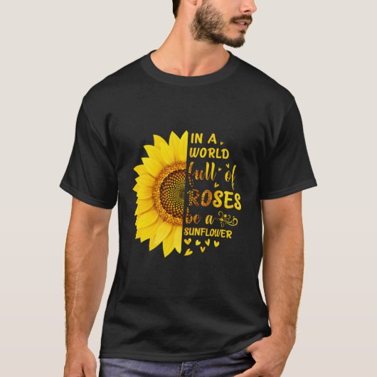バラが多い世界で Tシャツ (正面)