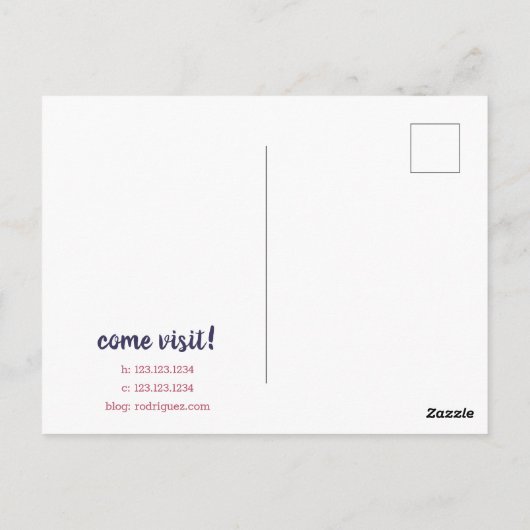 バラが新しいスポットを見つけた – テキサス州感動のお知らせ ポストカード (裏面)