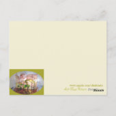 バラきらめくランプアート ポストカード (裏面)