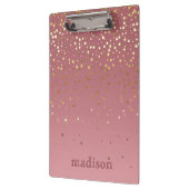 バラきらめく金ゴールドの背景を持つ星 クリップボード (左)