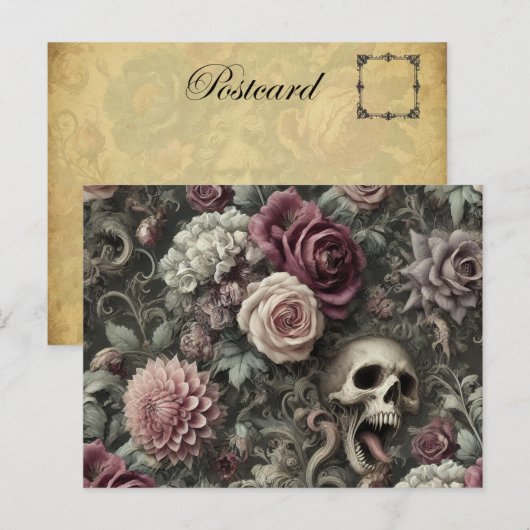 バラで刈る – ゴシックビクトリアン シーズンポストカード (正面/裏面)