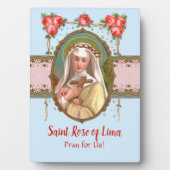 バラで覆われた聖バラのポートレート(M 024a) フォトプラーク (正面)
