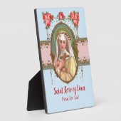 バラで覆われた聖バラのポートレート(M 024a) フォトプラーク (側面)