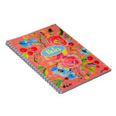 バラとさくらんぼブロッサム赤面 ノートブック (右側)