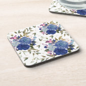 バラとさくらんぼ コースター (左側)