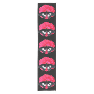 バラとアゲハチョウ ショートテーブルランナー