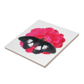 バラとアゲハチョウ タイル (側面)