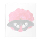 バラとアゲハチョウ ノートパッド (正面)