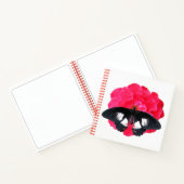 バラとアゲハチョウ ノートブック (内部)