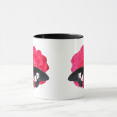 バラとアゲハチョウ マグカップ (中央)