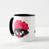 バラとアゲハチョウ マグカップ (正面左)