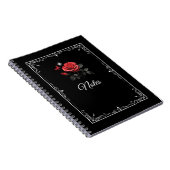 バラとインクと時の黒ノート ノートブック (右側)