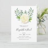 バラとオリーブの結婚式招待状 招待状 (スタンド正面)